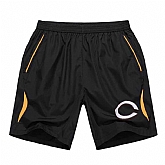 Men's Cincinnati Reds Black Gold Stripe MLB Shorts,baseball caps,new era cap wholesale,wholesale hats